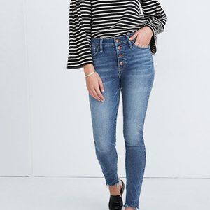 Madewell High-rise Skinny Jeans with Frayed Hem